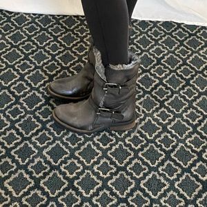 Steve Madden faux fur ankle boots